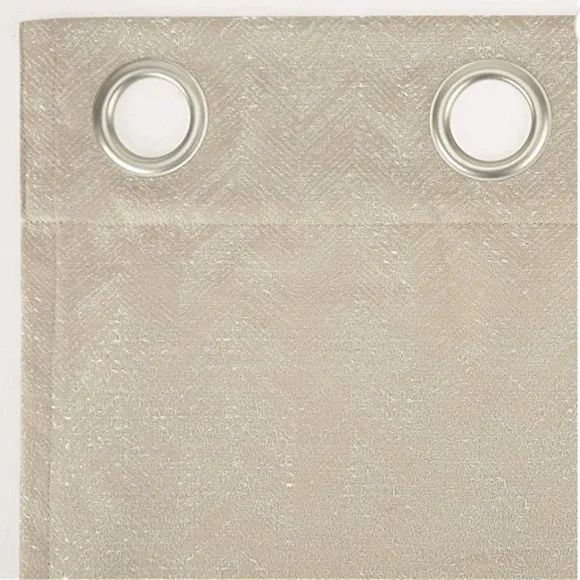 Sun Zero Pasqual Chevron Thermal 100% Blackout Grommet 2 Panels Curtain 52 X 96 - Picture 5 of 10